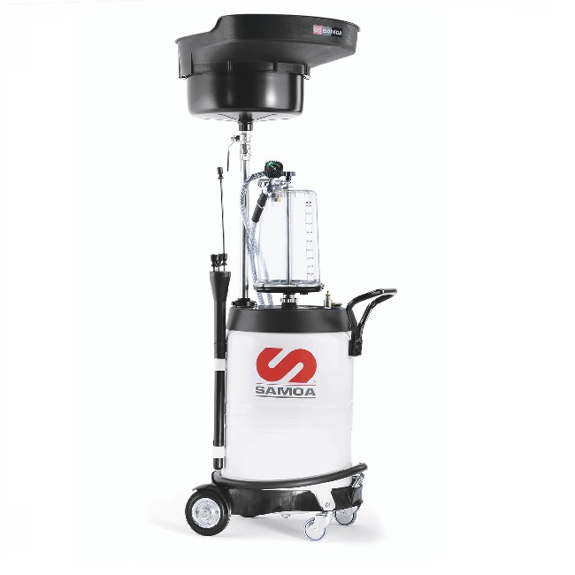 372000 SAMOA Combined Waste Oil Suction & Gravity Collection Unit with Transparent Chamber - 100 Litres
